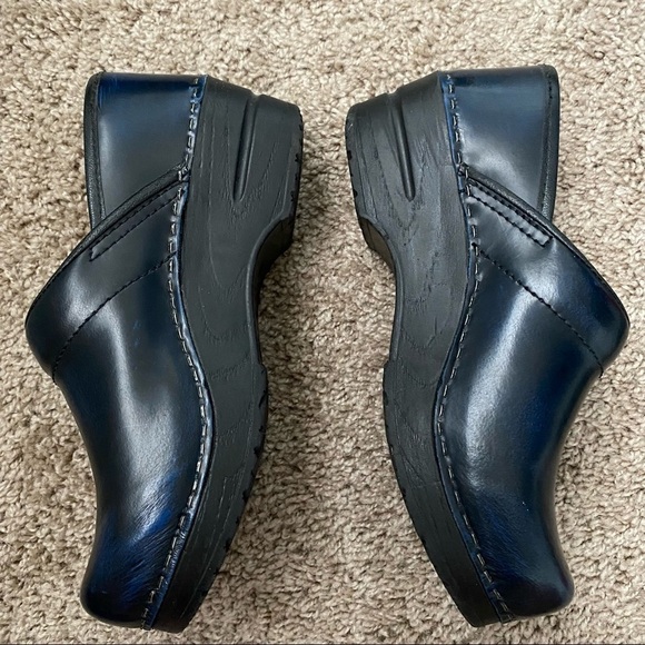 Sanita | Blue Black Slip On Clogs Size 36 - Picture 3 of 10